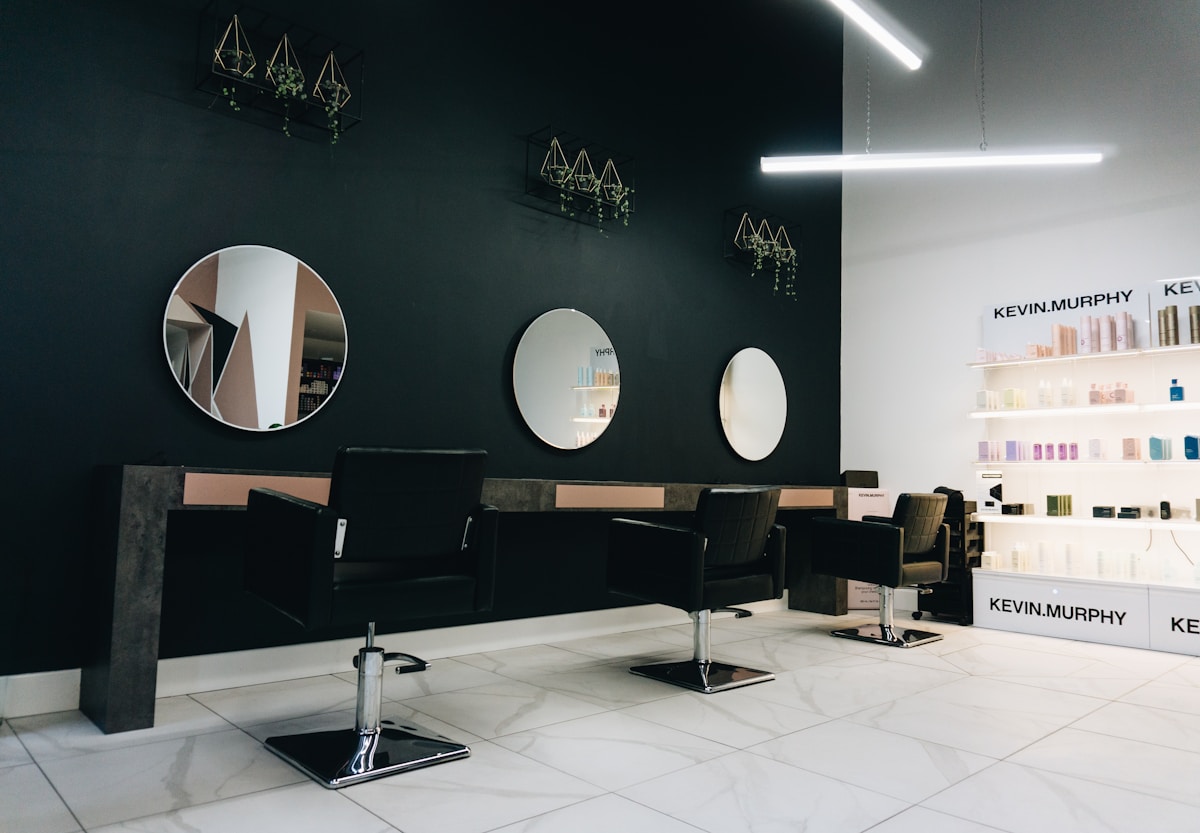Private MYNE salon suite with styling stations